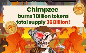 Chimpzee Burns 1 Billion More CHMPZ Tokens, New Raise Goal Announced